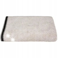 RĘCZNIK KĄPIELOWY BAWEŁNIANY MIĘKKI DUŻY BEŻOWY FROTTE 100 X 150 JOIA