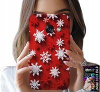 ETUI DO SAMSUNG A5 2017 - PŁATKI ŚNIEGU, ŚNIEG, GWIAZDKI, ŚWIĘTA