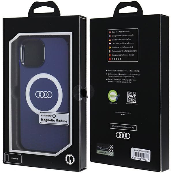 Etui Audi do iPhone 15, iPhone 14, iPhone 13, Niebieski, MagSafe zdjęcie 7
