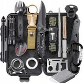WOJSKOWY SURVIVALOWY ZESTAW PRZEŻYCIA NIEZBĘDNIK MULTITOOL KOMPLET XXL