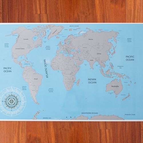Mapa Świata do Zdrapywania na Arena.pl