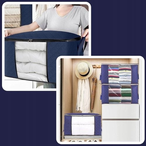 4x ORGANIZER NA UBRANIA POJEMNIK NA POŚCIEL KOŁDRĘ KOCE POKROWIEC XXL na Arena.pl