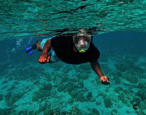 MASKA DO NURKOWANIA PŁYWANIA NIE PARUJE GoPro PEŁNOTWARZOWA Z RURKĄ L/XL na Arena.pl