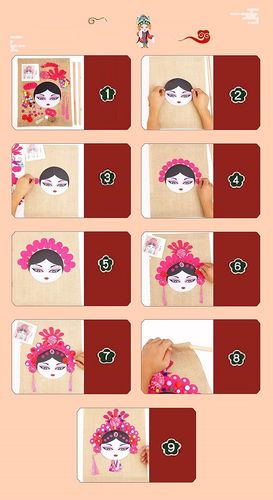 dekoracja ścienna diy w stylu chińskim różowa na Arena.pl