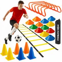 ZESTAW PIŁKARSKI TRENINGOWY DRABINKA PLOTKI PACHOŁKI MOC FUTBOLU 25w1