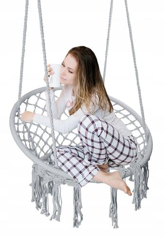 HUŚTAWKA BOCIANIE GNIAZDO Ogrodowa Szara xxl na Arena.pl