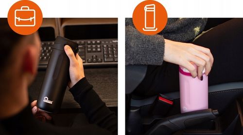 KUBEK TERMICZNY TERMOS NA KAWĘ HERBATĘ MAJESTIC SPORT NORD 600 ML na Arena.pl