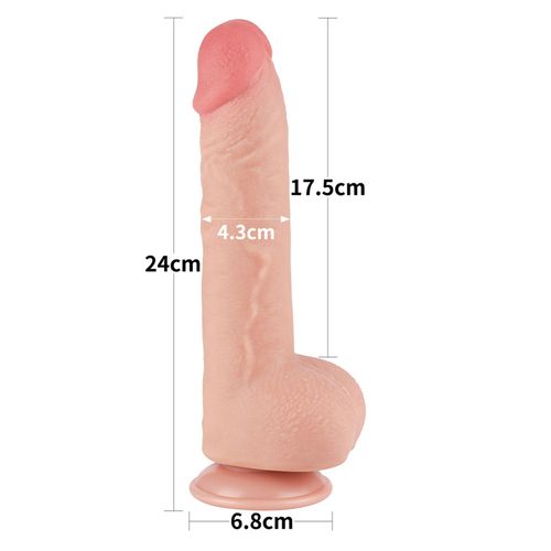 9.5'' sliding skin dual layer dong flesh na Arena.pl