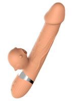 Wibrator-Basia Thtusting Vibrator 2 In 1 Tongue Vibrators Usb