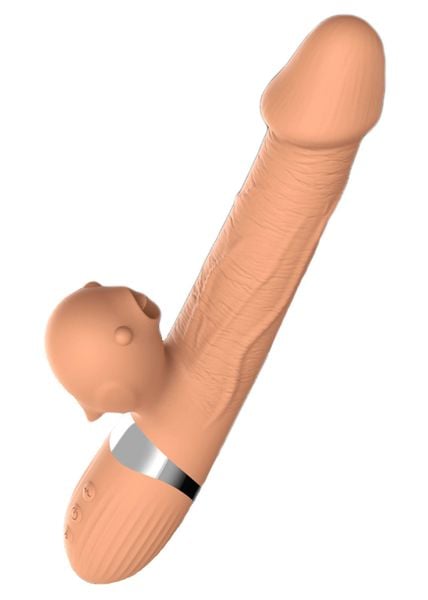 Wibrator-Basia Thtusting Vibrator 2 In 1 Tongue Vibrators Usb zdjęcie 1