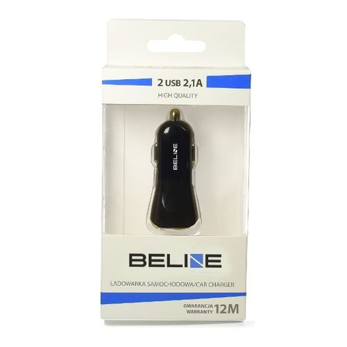 beline ład. sam. 2xusb 2,1a czarna/black (only head) na Arena.pl