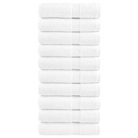 Ręczniki premium SOLUND, 10 szt., białe, 50x100 cm, 600 g/cm²