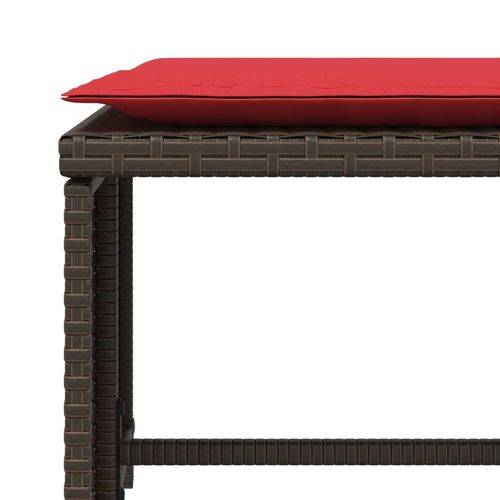 Krzesło ogrodowe z podnóżkiem, brązowe, polirattan na Arena.pl