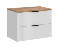 Szafka Łazienkowa Wisząca 80 cm z Blatem Biała SET -ADW B 80 CM ADI CMD