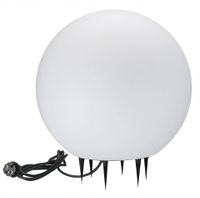 Lampa ogrodowa Goldlux kula biała 38 cm 40 cm E27 IP65 wodoodporna