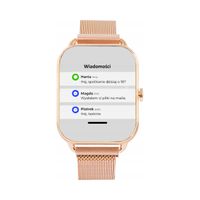 SMARTWATCH DAMSKI WODOODPORNY ROZMOWY POMIARY SMS EKG SPORT POLSKIE MENU