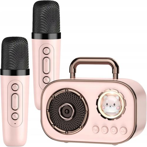 Bezprzewodowy Zestaw do Karaoke dla Dzieci Głośnik Bluetooth + 2 Mikrofony na Arena.pl