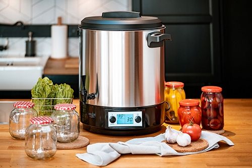 ELEKTRYCZNY GARNEK DO PASTERYZACJI PARZENIA WĘDLIN WARNIK PODGRZEWACZ LCD 2 na Arena.pl