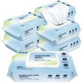 nicekids chusteczki nawilżane pure water wipes 99,9% wody 6x80 szt