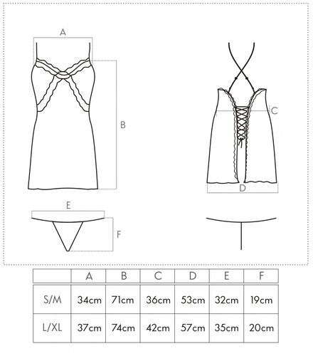 ODWAŻNA KOSZULKA ZŁOTA SZNUROWANA STRINGI S/M na Arena.pl