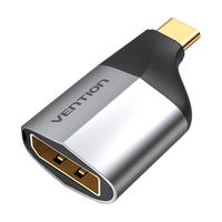 Adapter USB-C Vention DO DisplayPort 4K 60Hz Aluminiowy Czarny