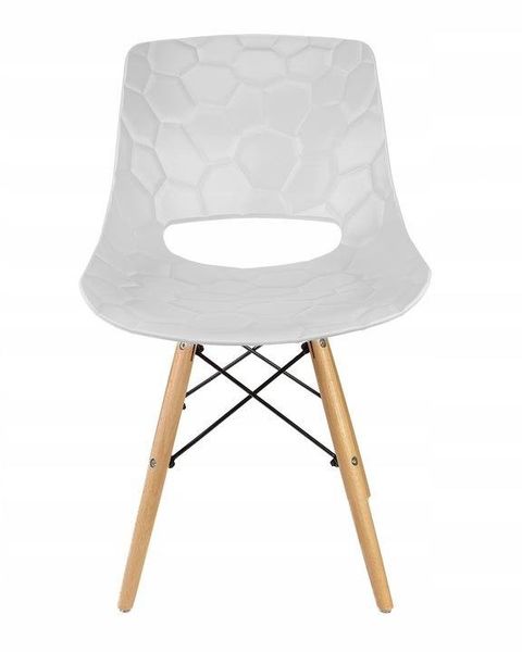 Zestaw 2 krzeseł Tortuga białe zdjęcie 5