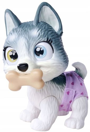 PAMPER PETZ PIESEK HUSKY PIJE SIKA PIELUSZKOWY GANG 20 CM + BUTELKA SMOCZEK na Arena.pl