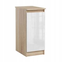 Szafka Na Dokumenty Kontener Dostawka Drzwi Sonoma Biały Połysk