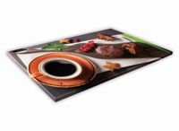 SZKLANA DESKA KUCHENNA 60x30 274d Kawa