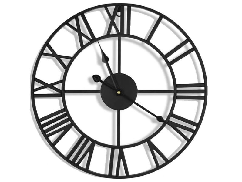 Zegar ścienny retro loft rzymski metalowy 50cm zdjęcie 1