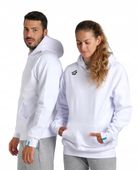 Bluza sportowa z kapturem kangurka bawełniana polarowa Arena Biała R.XS