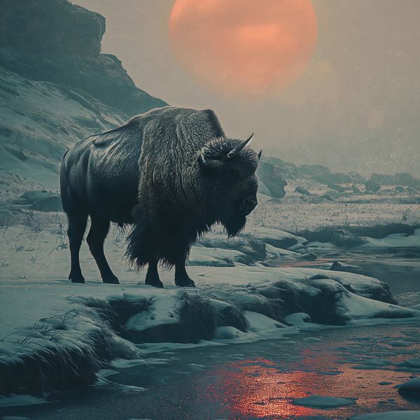 Plakat 60x60cm Żubrowy Monolit zdjęcie 1