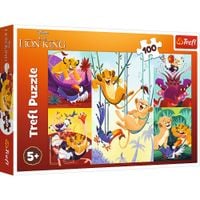puzzle 100 dzielny król lew 16478