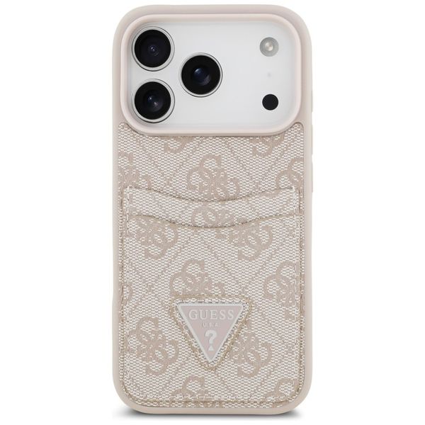 Etui Guess 4G Double Card Triangle do iPhone 17 Pro różowy zdjęcie 3