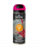 Farba geodezyjna do znakowania Spray różowa Soppec FLUO TP 12x 500ml