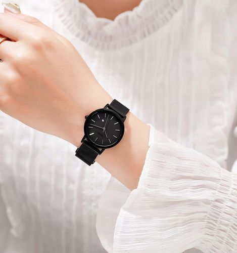 Zegarek damski SKMEI bransoleta mesh datownik czytelna tarcza na Arena.pl