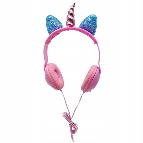 SŁUCHAWKI PRZEWODOWE JEDNOROŻEC DZIECI USZY KOCIE J4 na Arena.pl