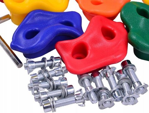 UCHWYTY KAMIENIE DO WSPINACZKI OGRODU DOMU WSPINACZKOWE ZESTAW ŚRUBY na Arena.pl