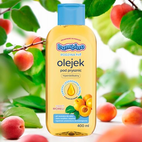 BAMBINO Rodzina Olejek do kąpieli Morela 400 ml na Arena.pl