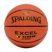 SPALDING TF500 5 Excel piłka do koszykówki na halę i orlik skóra kompozyt