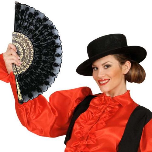 Wachlarz "Lady - Czarny", materiałowy, WIDMANN na Arena.pl