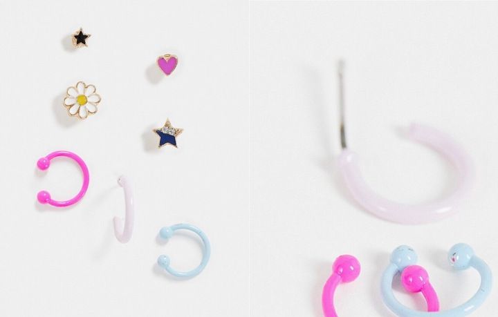 Accessorize Zestaw 5 kolczyków nausznic zdjęcie 1