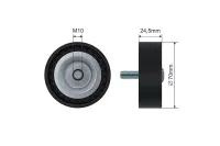 ROLKA PROWADZĄCA PASKA CITROEN C-CROSSER ENTERPRISE 2009 2010 2011 2012