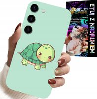 ETUI DO SAMSUNG GALAXY S23 PLUS - SŁODKIE ŻÓŁWKI WZORY DLA DZIECI + SZKŁO