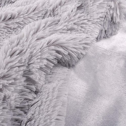 KOC WŁOCHACZ NARZUTA NA ŁÓŻKO PLED MIĘKKI GRUBY CIEPŁY 220x240 cm SZARY na Arena.pl