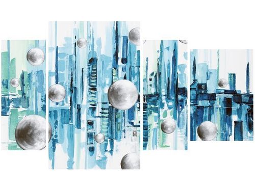 135CM 80 OBRAZ 4 ELEM MIASTO ZE SNU ŚCIENNY na Arena.pl