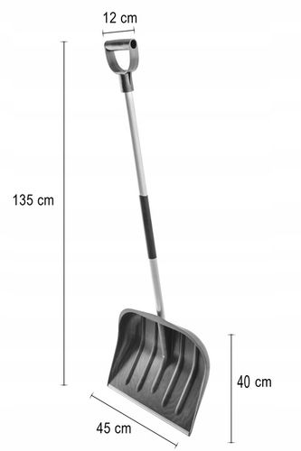 Łopata Szufla Do Śniegu Aluminiowy Prosty Trzonek 135cm Aluminium na Arena.pl