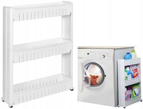 ŁAZIENKOWA SZAFKA MOBILNA REGAŁ NA KÓŁKACH PÓŁKA na Arena.pl