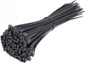 OPASKI ZACISKOWE KABLOWE TRYTKI UV CZARNE 100 SZT 4,8MM x 300MM