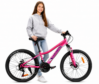 ROWER GÓRSKI MTB 24 CALI NA KOMUNIĘ AMORTYZACJA HAMULCE TARCZOWE 130-145cm